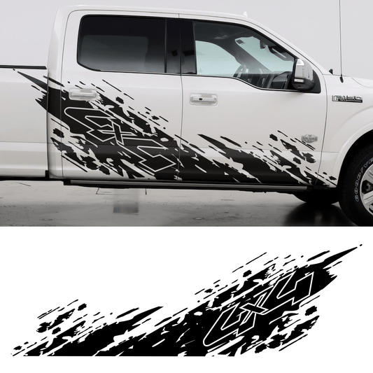 4x4 Mud Splash Decal. #6792