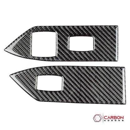 Real Carbon Fiber Window Switch Trim Overlay | Mustang 2005-2009