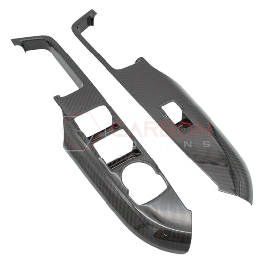 2024+ S650 Mustang Hard Carbon Fiber Window Switch Control Trim Cover