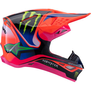 ALPINESTARS Supertech M10 Helmet - Deegan Monster - MIPS® - Gloss Orange Fluo/Purple/Pink Fluo - XL 8300425-433-XL