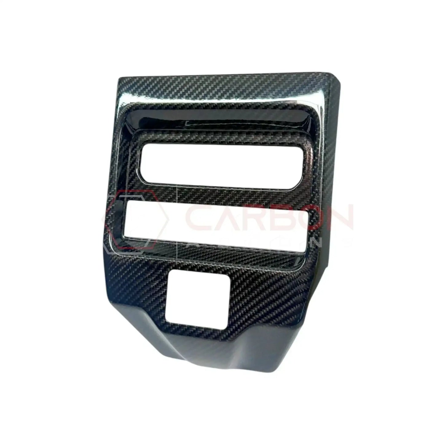 2019+ RAM 1500/TRX Interior Rear AC Vent Center Trim Real Carbon Fiber Cover