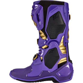ALPINESTARS Limited Edition Salt Lake Tech 10 Boots - Purple/Gold/Black - US 11 2010020-373-11