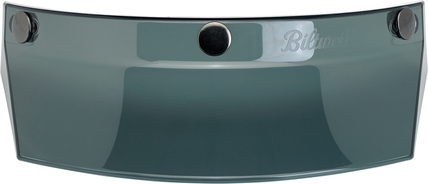 BILTWELL Moto 3-Snap Visor - Smoke 2002-102