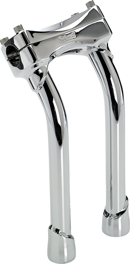 BILTWELL Risers - Murdock - Oversized - Pullback - 10" - Chrome 6414-105-10