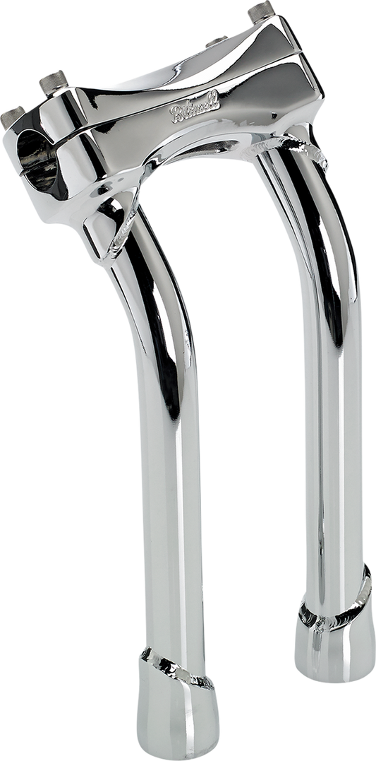 BILTWELL Risers - Murdock - Oversized - Pullback - 10" - Chrome 6414-105-10