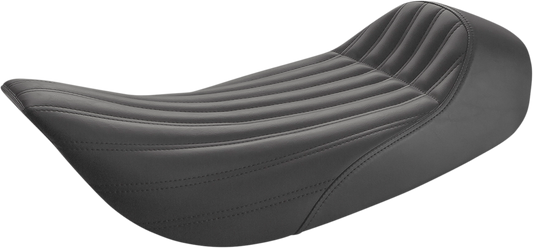 SADDLEMEN Knuckle Solo Seat - Ribbed - Black 897-06-0023