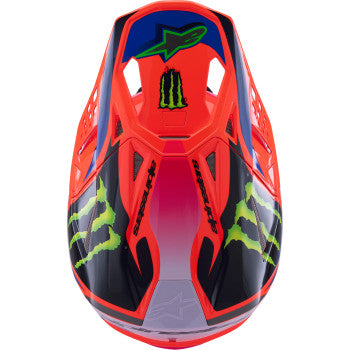 ALPINESTARS Supertech M10 Helmet - Deegan Monster - MIPS® - Gloss Orange Fluo/Purple/Pink Fluo - Medium 8300425-433-M