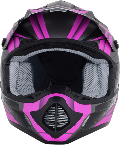 AFX FX-17 Helmet - Force - Frost Gray/Fuchsia - Medium 0110-5210
