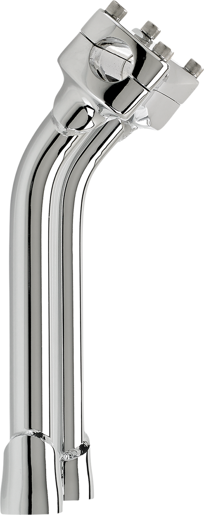 BILTWELL Risers - Murdock - Oversized - Pullback - 10" - Chrome 6414-105-10