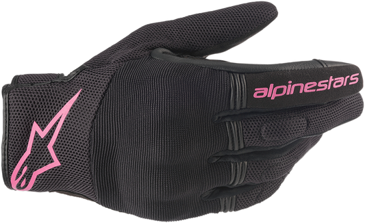 ALPINESTARS Women Copper Gloves - Black/Fuchsia - Large 3598420-1039-L