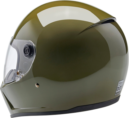 BILTWELL Lane Splitter Helmet - Gloss Olive Green - 2XL 1004-154-506