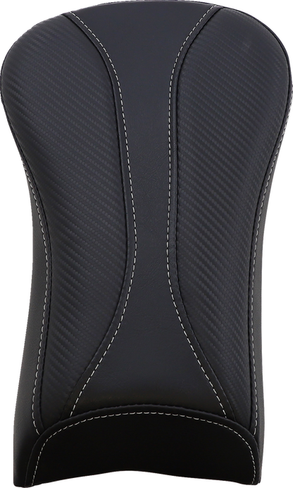 SADDLEMEN Dominator Pillion Pad - Standard Reach - Black w/ Gray Stitching 806-23-0162