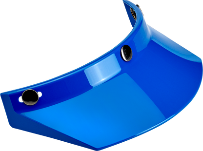 BILTWELL Moto 3-Snap Visor - Blue 2002-564
