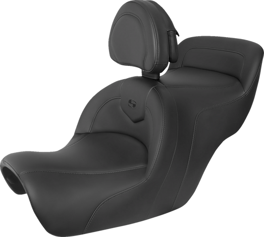 SADDLEMEN Roadsofa Seat - Includes Backrest - Black H88-07-187BR