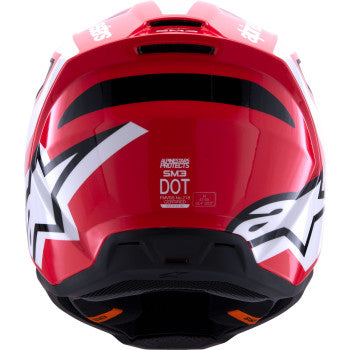 ALPINESTARS SM3 Helmet - Heat - Gloss Red/White/Black - XS 8301026-3126-XS