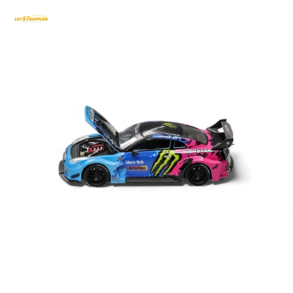 (Pre-Order) Demon King Auto GT-R R35 LBWK Wide-Body - Monster Livery 1:64