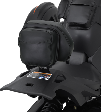 SHOW CHROME Quick-Detach Backrest - Black - Ryker '19-'21 41-405