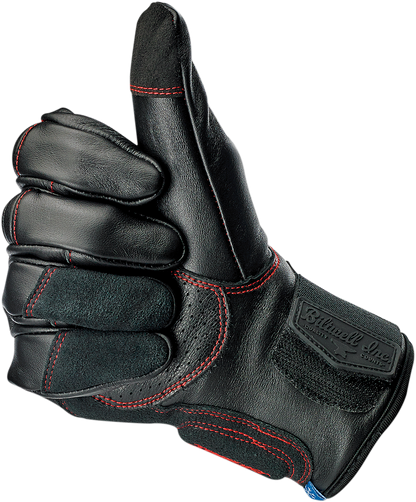 BILTWELL Belden Gloves - Redline - Large 1505-0108-304