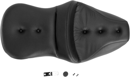 SADDLEMEN Pillow-Top Roadsofa Seat - Black - FLH/FLT '99-'07 897-06-181