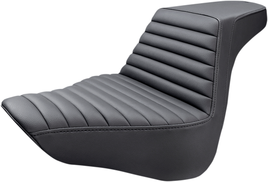 SADDLEMEN Step-Up Seat - Front Tuck-n-Roll - Black 818-27-171