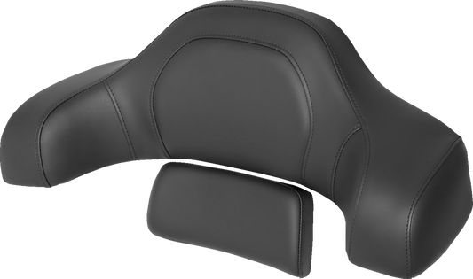 SADDLEMEN RoadSofa Tour-Pak Pad - Black w/ Black Stitching - Indian '14-'22 I14-07-TPACK-RS