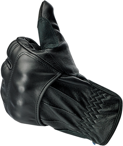 BILTWELL Belden Gloves - Black - Small 1505-0101-302
