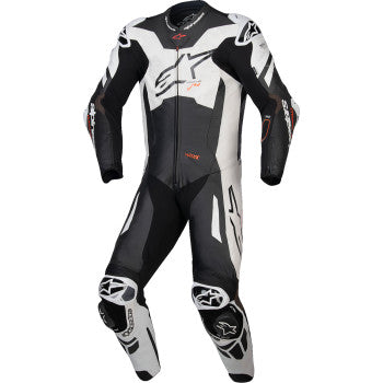 ALPINESTARS GP Plus v4 Sprint 1-Piece Leather Suit - Black/Red Fluo/White - US 46 / EU 56 3150225-1231-56