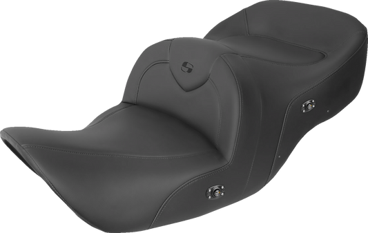 SADDLEMEN Seat - RoadSofa - without Backrest - Black w/ Black Stitching - Heated - GL1800 '01-'10 H01-07-187HCT