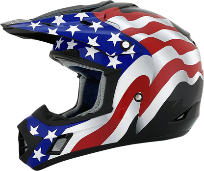 AFX FX-17 Helmet - Flag - Black - Small 0110-2369