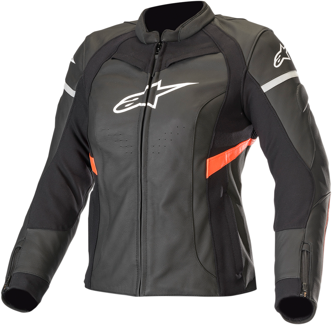 ALPINESTARS Stella Women's Kira Leather Jacket - Black/Red - US 6 / EU 42 3112019-1030-42