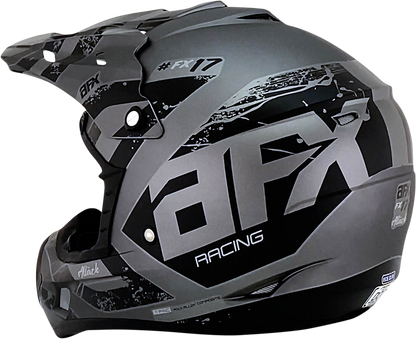 AFX FX-17Y Helmet - Attack - Frost Gray/Matte Black - Large 0111-1398