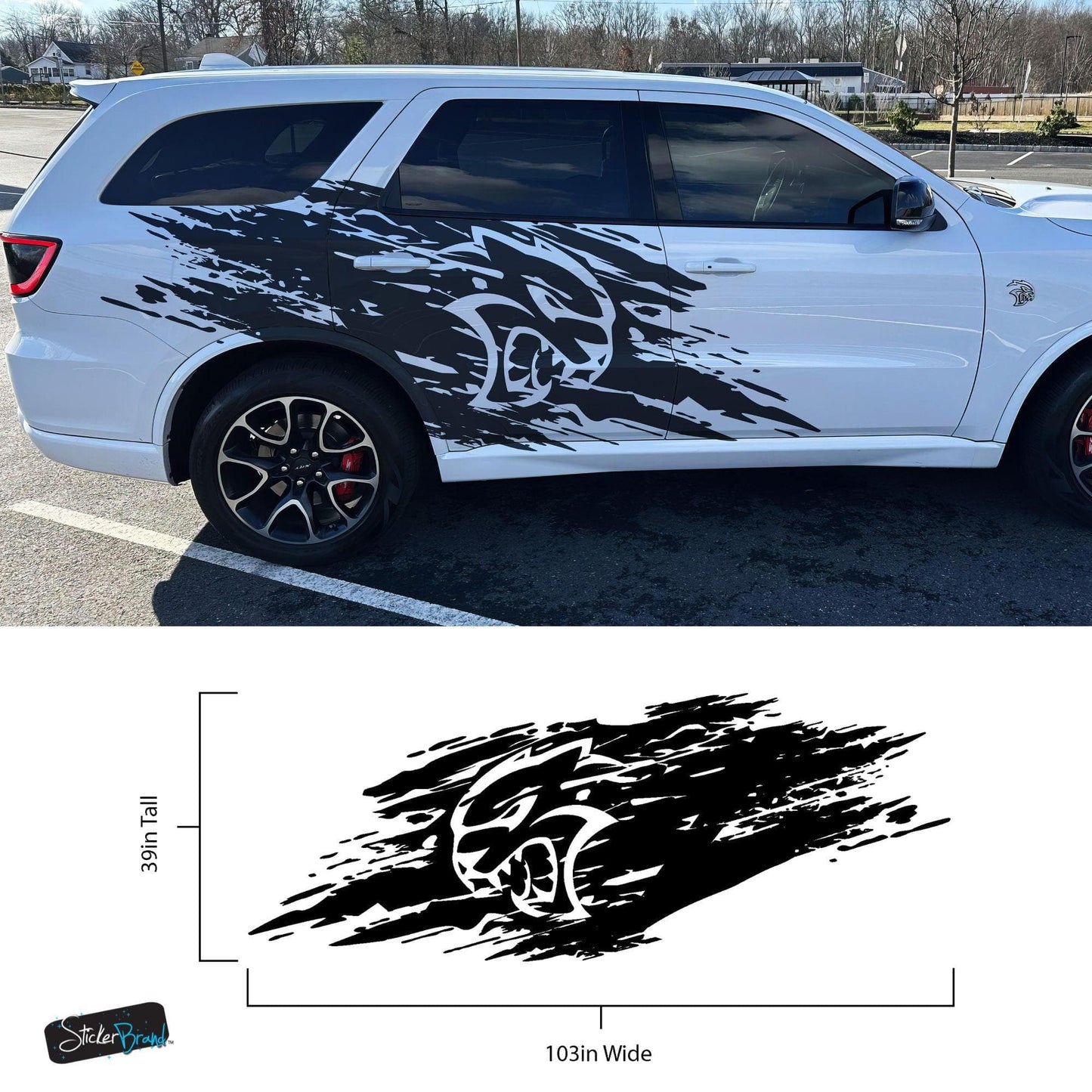 Hellcat Decal Sticker for Challenger, Charger, Durango SRT. #7003