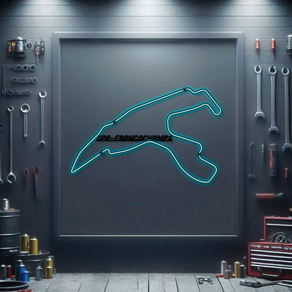 Spa Metal Neon Race Track - MTN0154