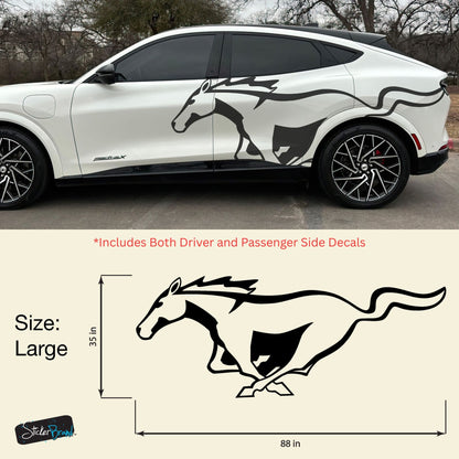 Mustang Horse Graphic Decal for Mustang Car, Mustang Mach-E. #7096-Sup