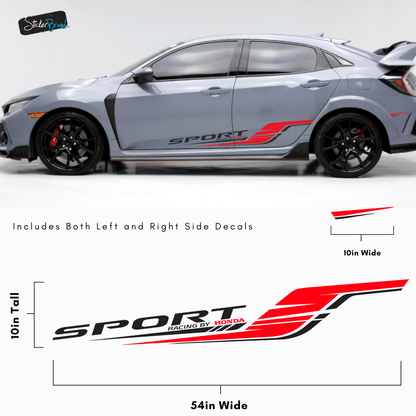 Sport Racing By Honda Decal Sticker. #6805