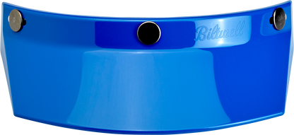 BILTWELL Moto 3-Snap Visor - Blue 2002-564