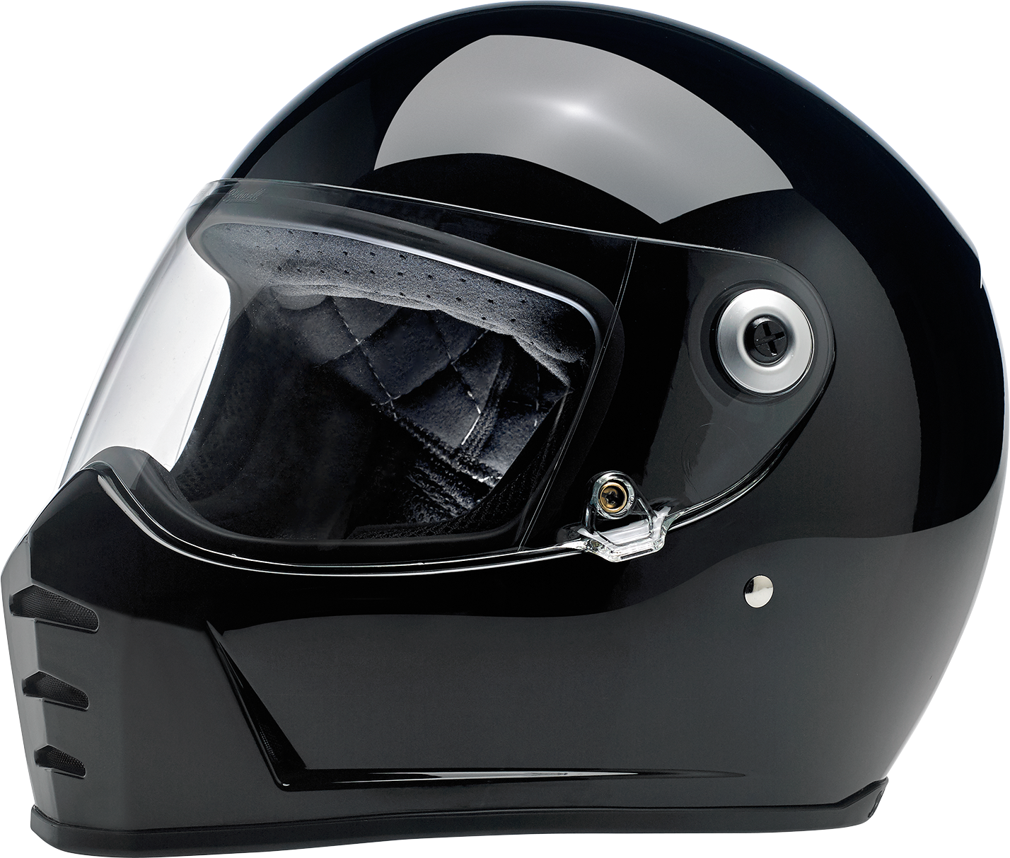 BILTWELL Lane Splitter Helmet - Gloss Black - Large 1004-101-104