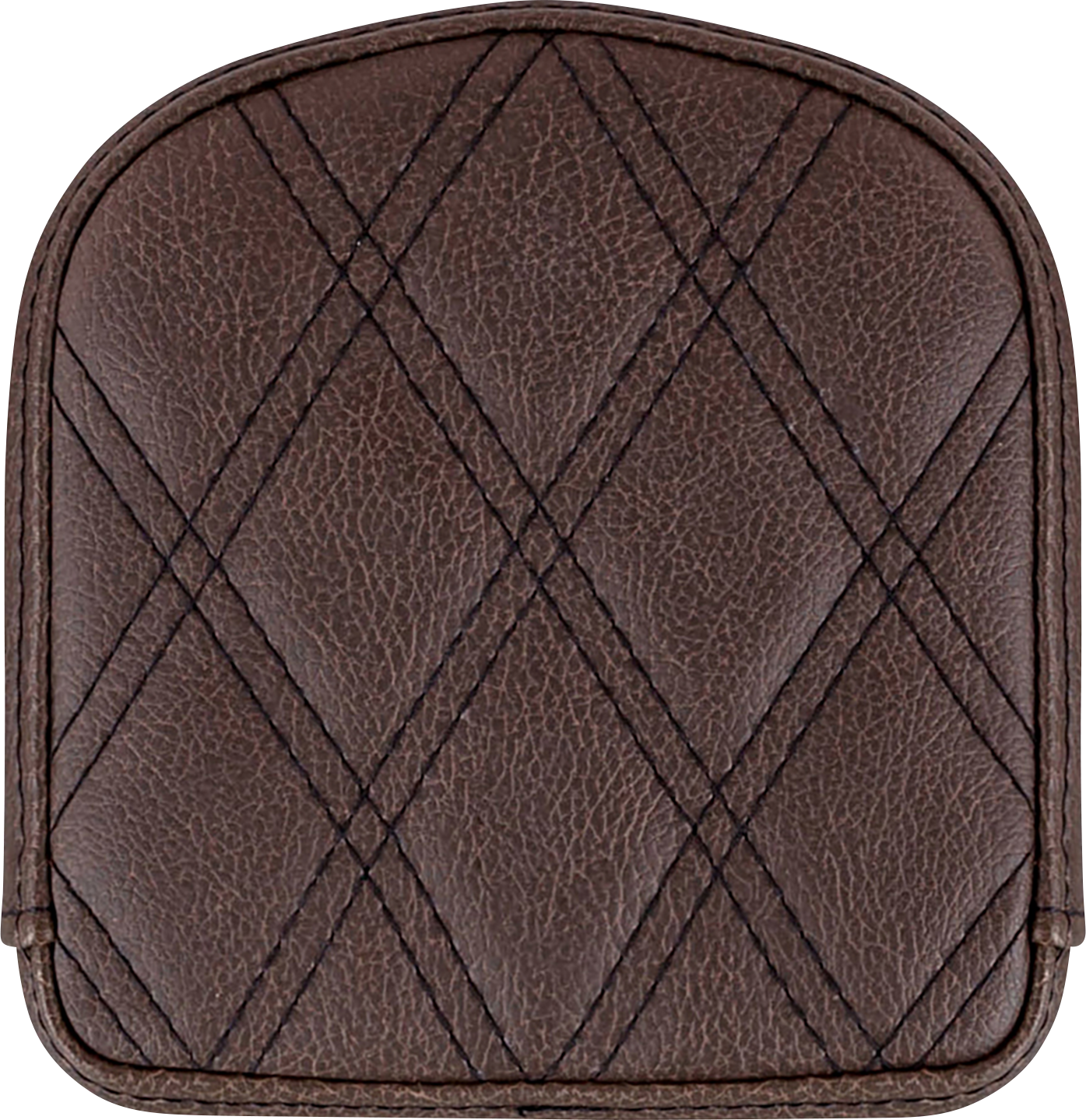 SADDLEMEN Sissy Bar Pad - Lattice Stitched - Brown 40845