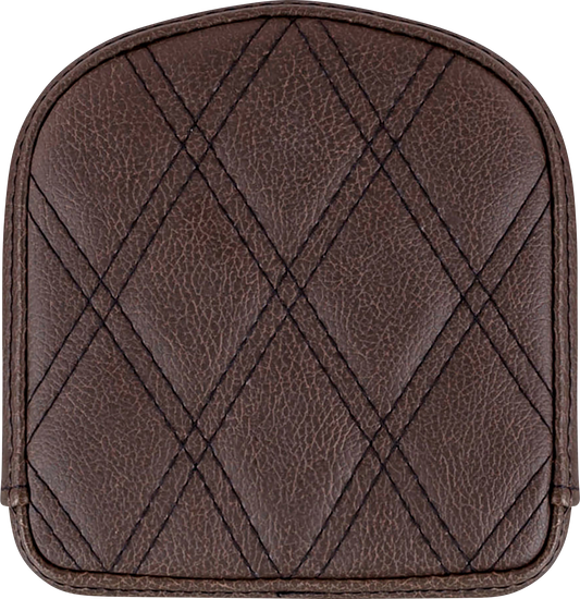 SADDLEMEN Sissy Bar Pad - Lattice Stitched - Brown 40845