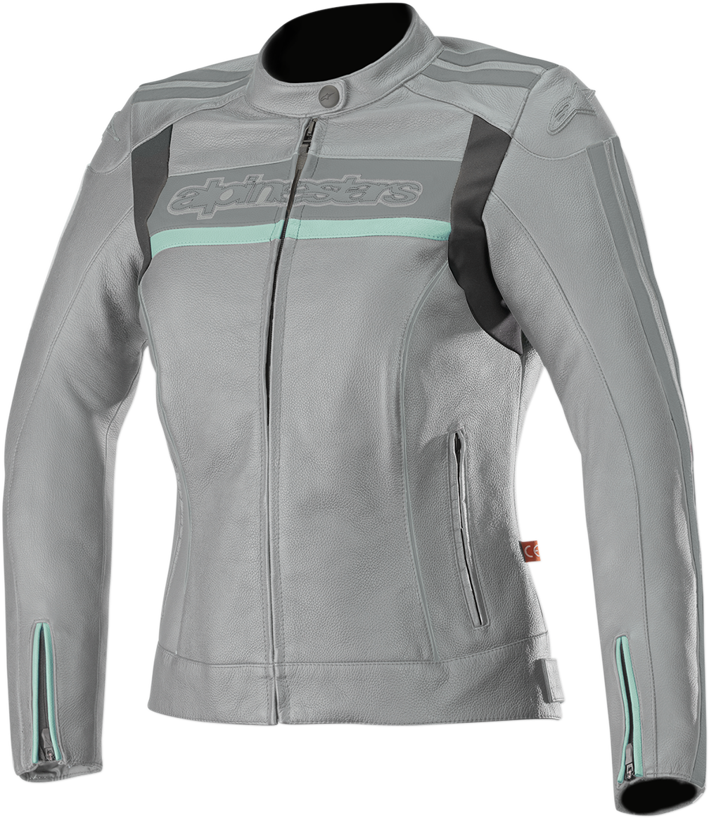 ALPINESTARS Stella Dyno v2 Jacket - Gray/Aqua - US 2 / EU 38 3112518-904-38 004025524 2813-0798