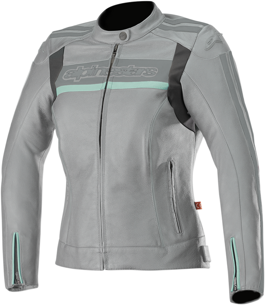 ALPINESTARS Stella Dyno v2 Jacket - Gray/Aqua - US 2 / EU 38 3112518-904-38 004025524 2813-0798