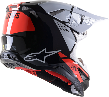 ALPINESTARS Supertech M8 Helmet - Factory - Black/White/Red - Large 8302922-1233-LG