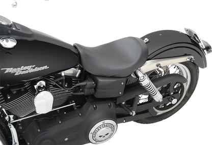 SADDLEMEN S3 Super Slammed Seat - Solo - Black - Dyna '06-'17 806-04-002D