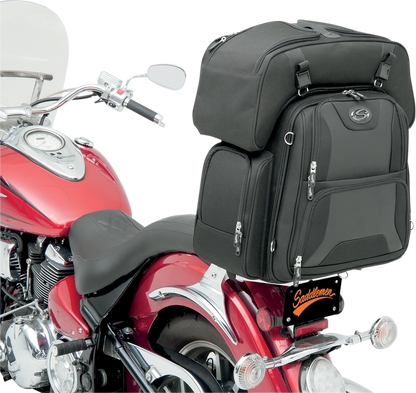 SADDLEMEN FTB3600 Sport Sissy Bar and Combo Bag EX000698