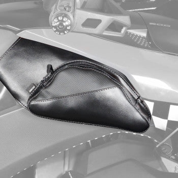 SHOW CHROME Dual Side Tank Pouch - Ballistic w/ Black Stitch - Ryker '19-'24 H40-401CBK