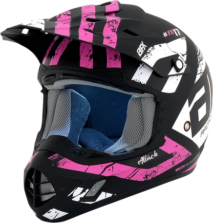 AFX FX-17 Helmet - Attack - Matte Black/Hi-Vis Yellow - Large 0110-7175