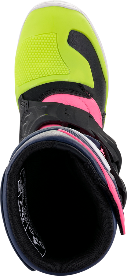 ALPINESTARS Tech 3S Boots - Black/Blue/Pink - US 1 2014518-1176-1
