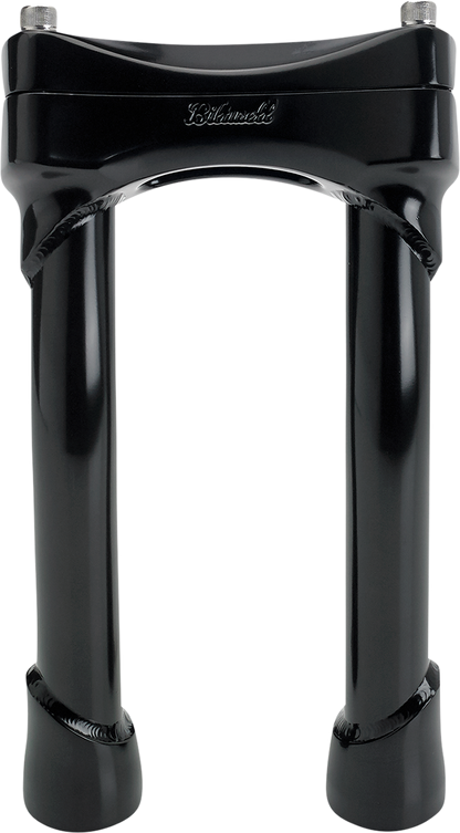 BILTWELL Risers - Murdock - Oversized - Pullback - 8" - Black 6414-201-08