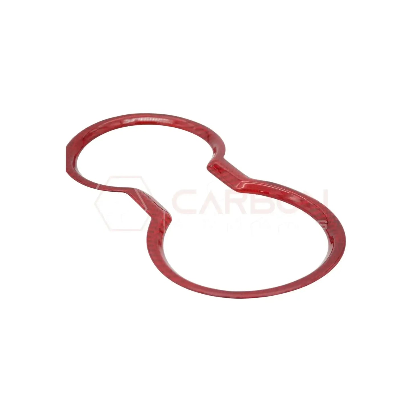 Real Carbon Fiber Cup Holder Trim Cover for 2024+ Ford Mustang