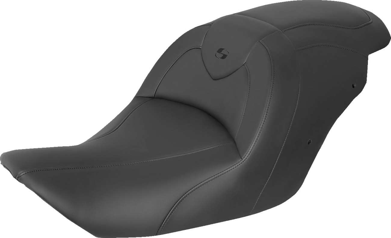 SADDLEMEN RoadSofa Seat - without Backrest - Black w/ Black Stitching - GL1800 '14-'17 H23-20-187